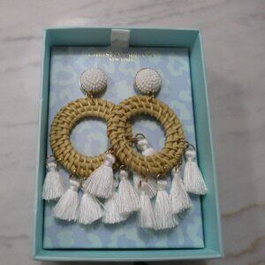 Christian Siriano Raffia pierced Earrings